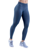 High impact leggings featuring ribbed high waist and durable stretch fabric.