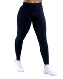 High impact leggings featuring ribbed high waist and durable stretch fabric.
