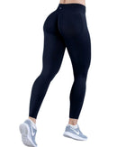 High impact leggings featuring ribbed high waist and durable stretch fabric.
