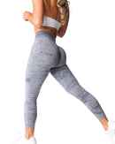 Digital seamless leggings with compressive waistband, squat proof design.