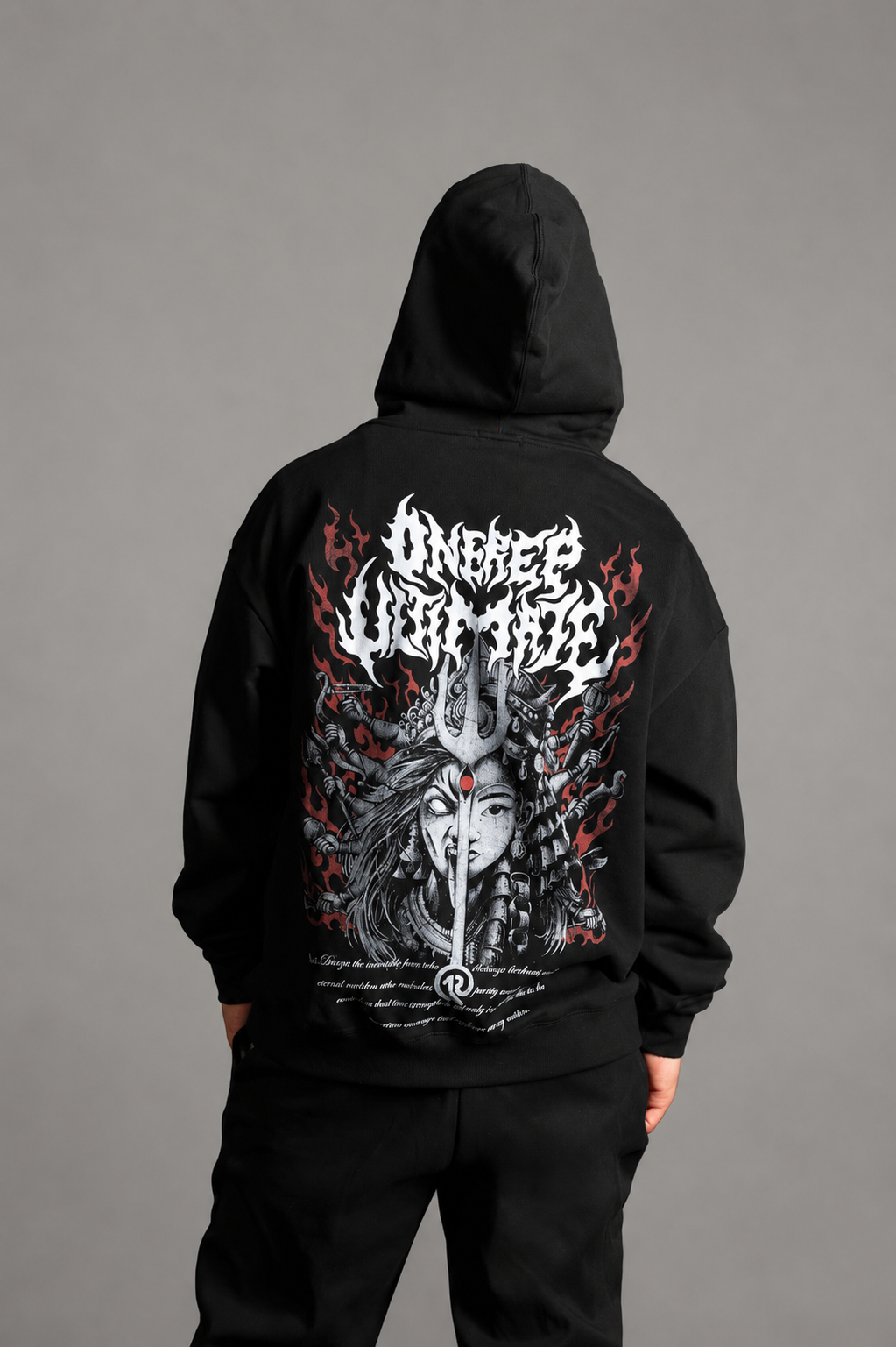 Durga & Kumari Hoodie The Power to ROAR The power To Remain CALM